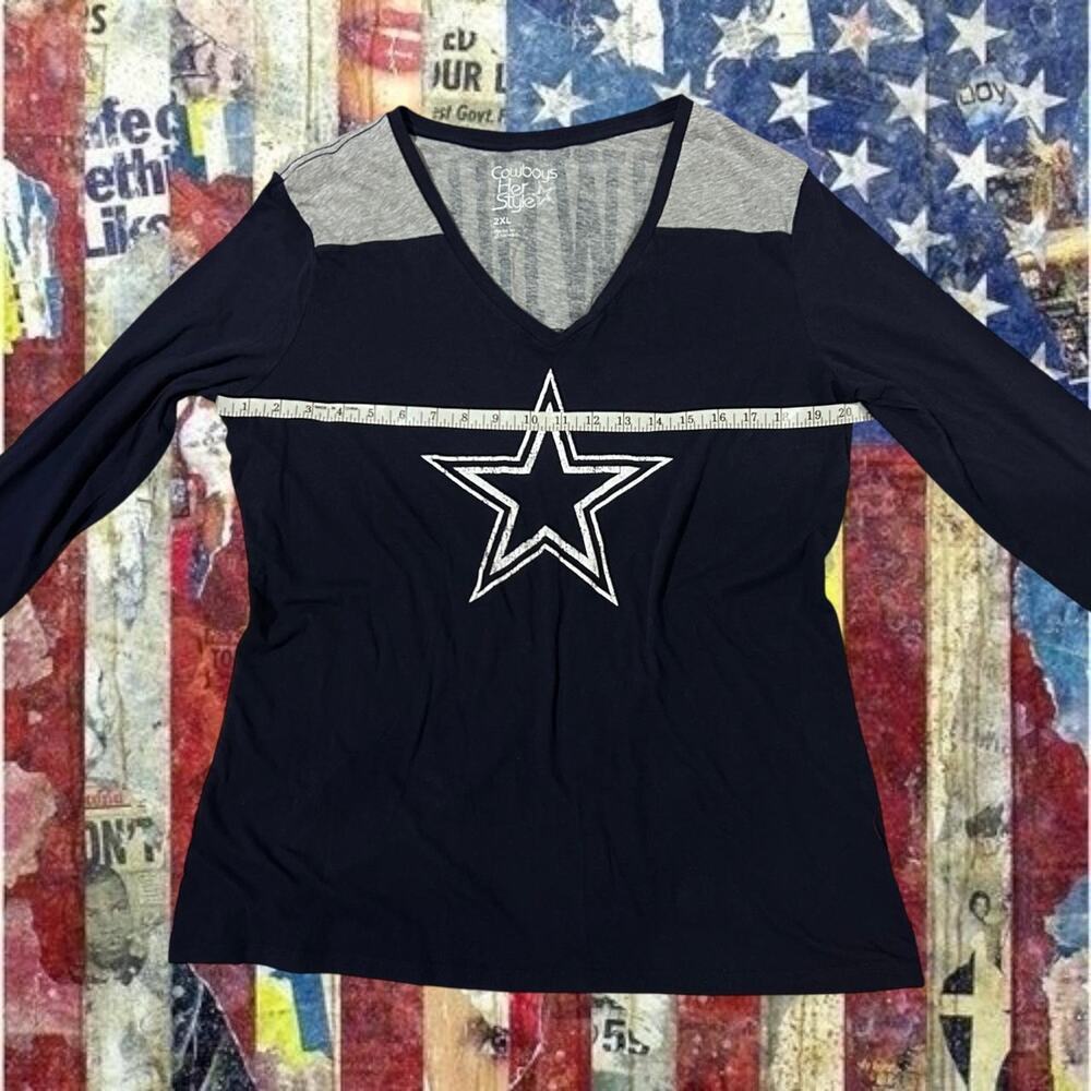 Dallas cowboys iconic star logo long sleeve top